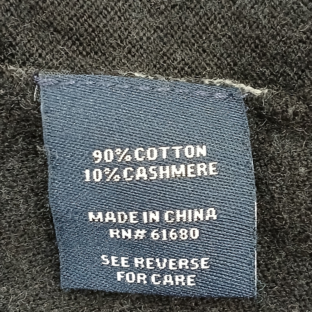 525 AMERICA Luxe Cashmere/Cotton Blend V-neck Cross Back twist/wrap sweater Sz S - Picture 8 of 15